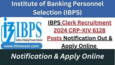 IBPS CRP Clerk XIV Recruitment 2024 – Apply Online for 6128 Posts