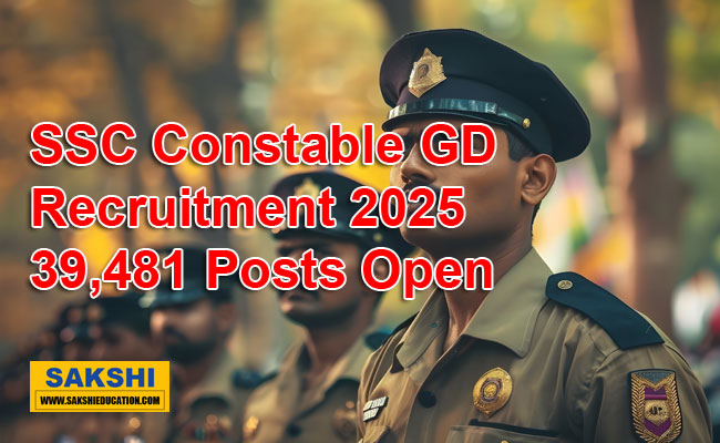 SSC Constable GD Recruitment 2025 – Apply Online for 39481 Posts